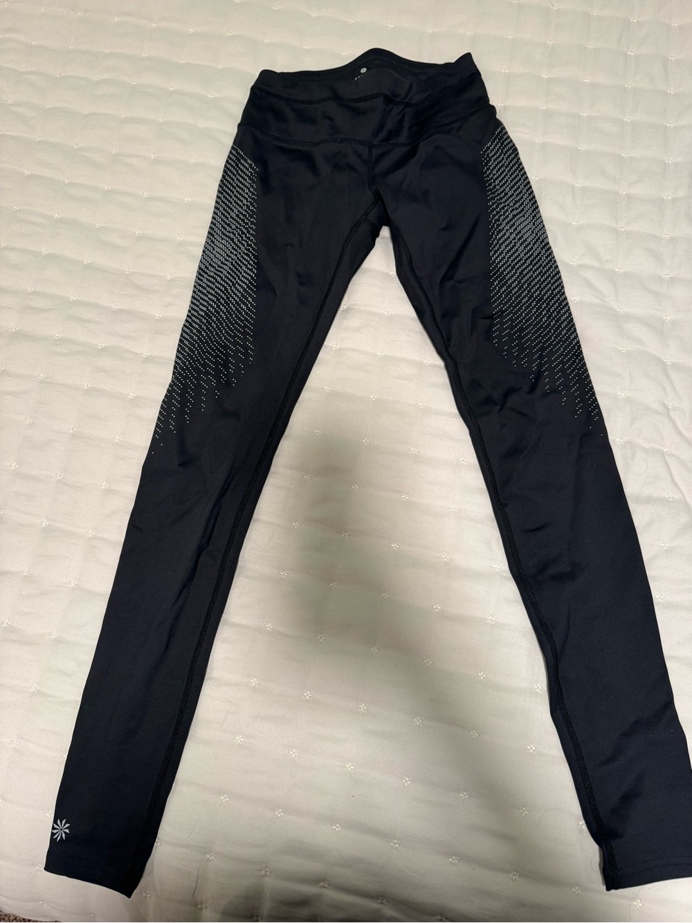 Athleta Sonar Reflective Dot Tights Black XXS